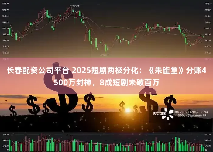 长春配资公司平台 2025短剧两极分化：《朱雀堂》分账4500万封神，8成短剧未破百万